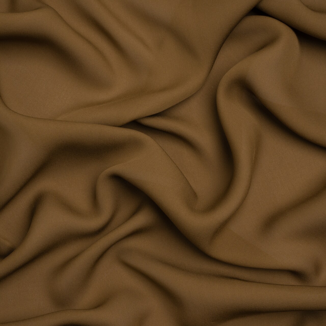 1 Yard Dark Olive Silk Double Georgette Fabric Premium Collection Drapey Solid 44 Inch Width